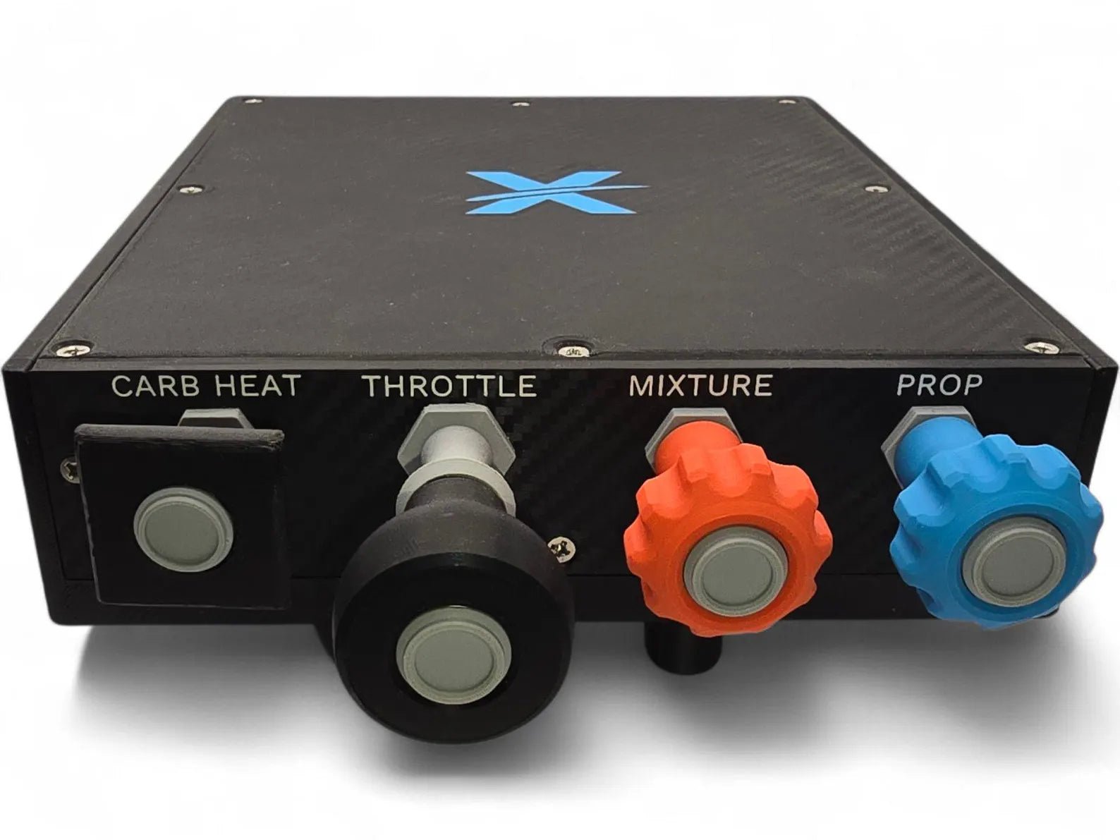 Flight Simulator Throttle Quadrant Carb Heat, Throttle, Mixture, Prop- General Aviation Cockpit Controls (MSFS, X-Plane, Aerofly, Prepar3D) - Project-X
